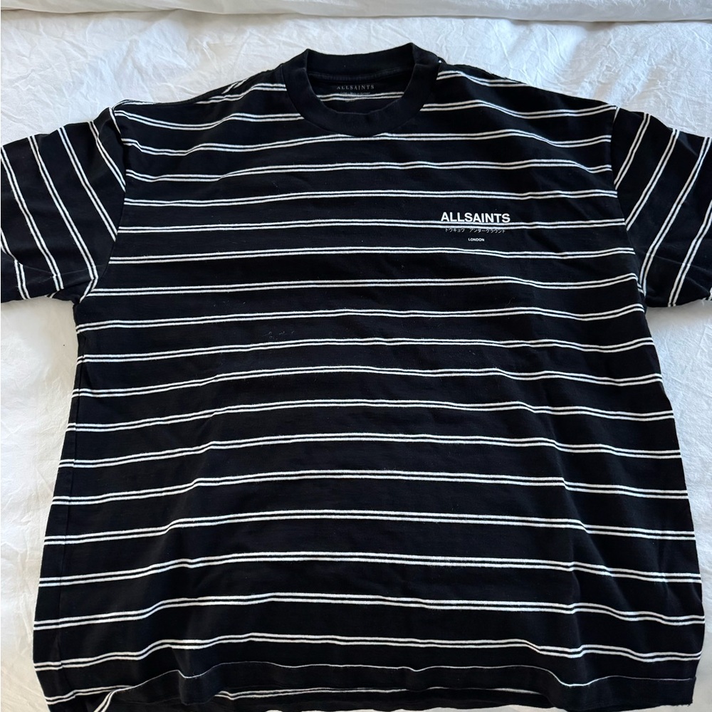 Men’s All Saints T-shirt, size Large, black